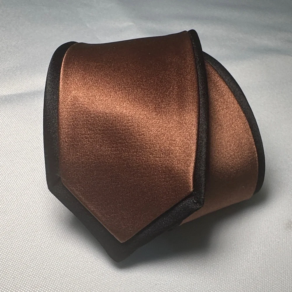 Sophisticated Black and Brown Men's Tie
